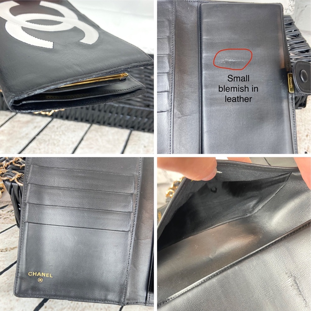 CHANEL leather wallet crossbody on chain - Picture 11 of 16